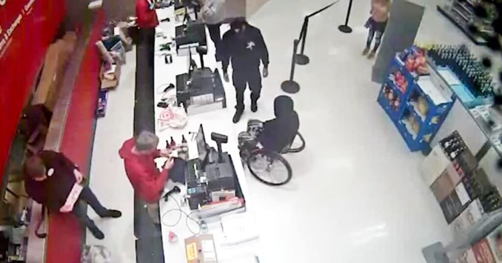 Man thrown from wheelchair at Target store